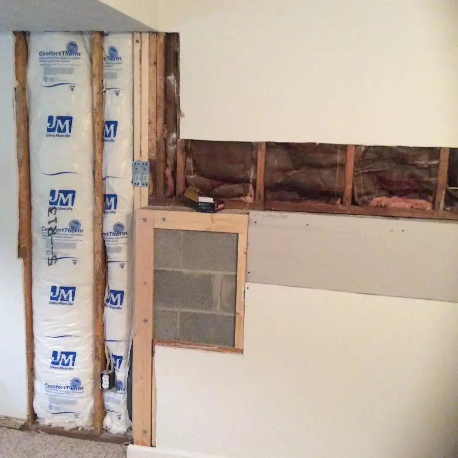 Wall insulation replacement during Structural Drying in Carlisle